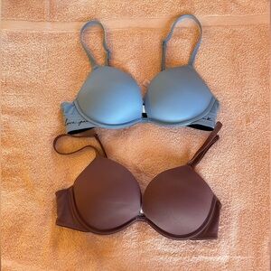 Set of 2 PINK Wear Everywhere Super Push Up Bras